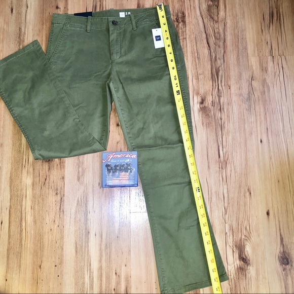 NEW GAP Pants MID RISE STRETCH Green Waist 30 Size 2 Women’s - Picture 8 of 16